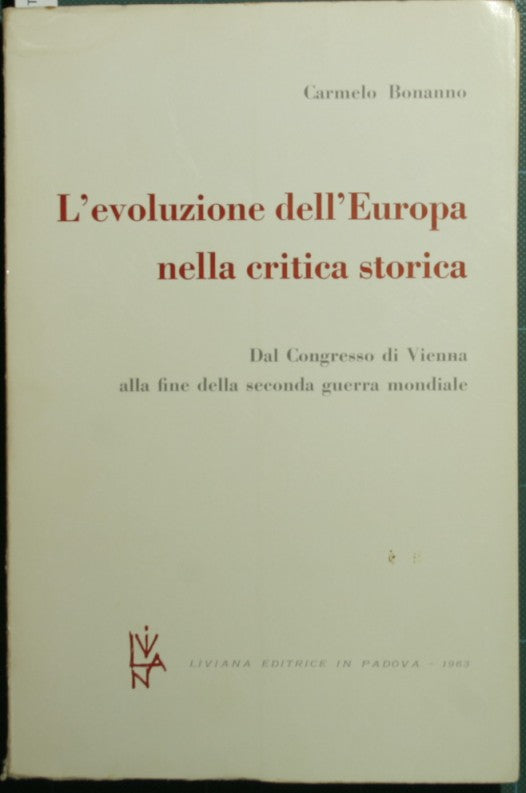 L'evoluzione dell'Europa nella critica storica