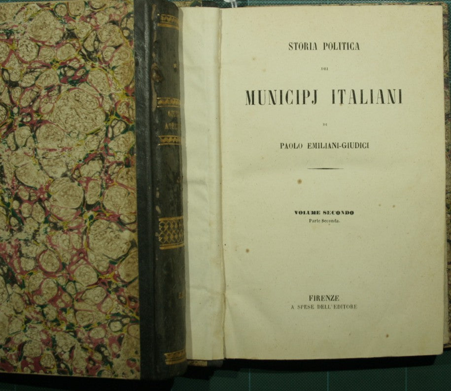 Storia politica dei municipj italiani. Vol. II + Appendice