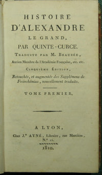 Histoire d'Alexandre le Grand par Quinte-Curce