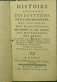 Histoire ancienne des egyptiens, des carthaginois… Voll. I-III-V-VI-VII-VIII-X-XI-XIII