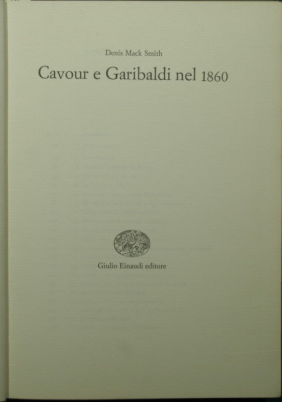 Cavour e Garibaldi nel 1860