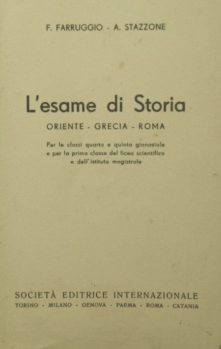 L'esame di storia