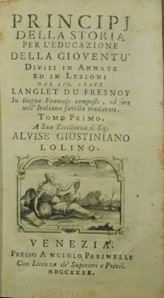 Principles of history for the education of youth. Vols. I-II-IV-VI-VII (part I and II)