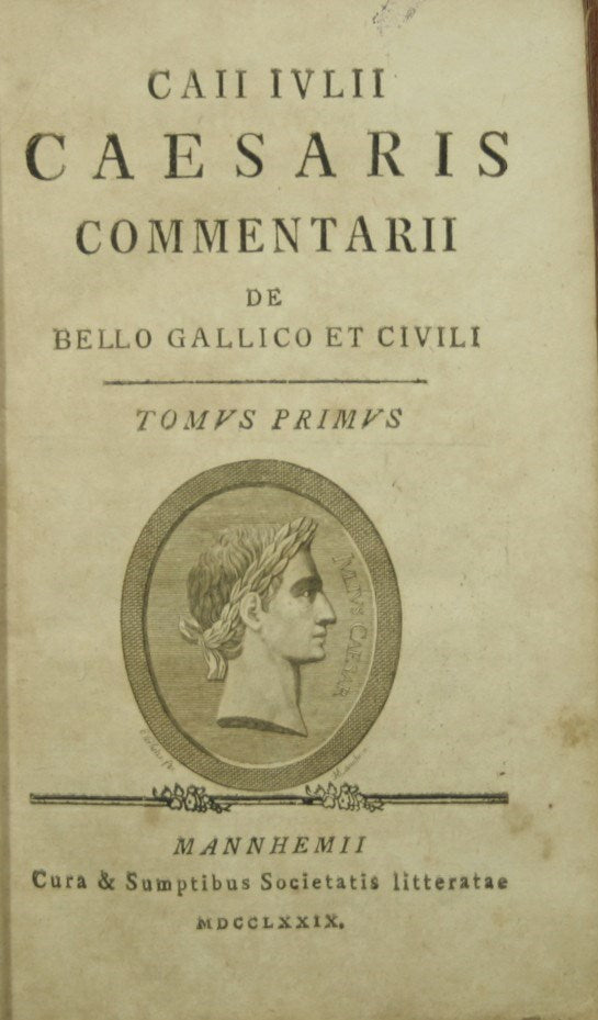 Caii Iulii Caesaris Commentarii De bello gallico et civili. Vol. yo