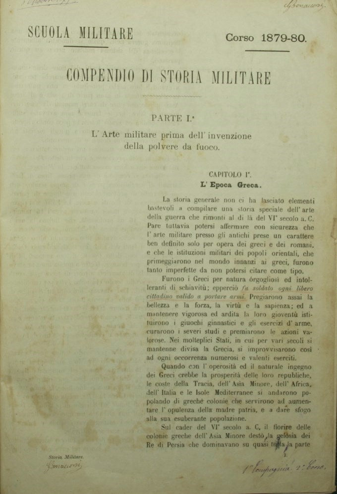 Compendio di storia militare