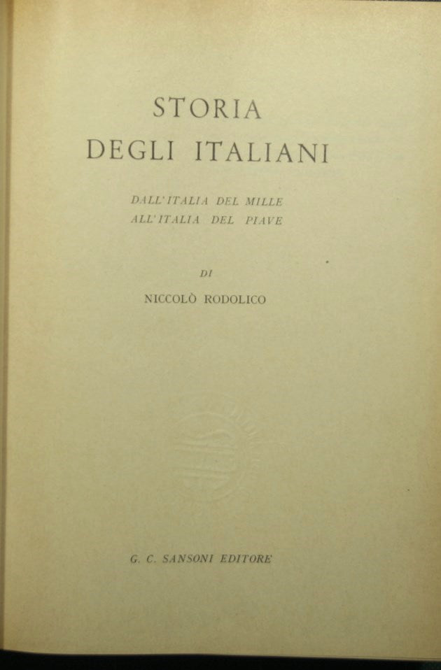 Storia degli italiani