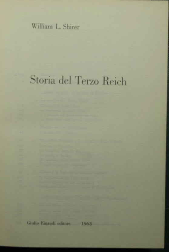 Storia del Terzo Reich