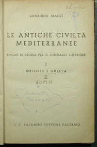 Le antiche civiltà mediterranee