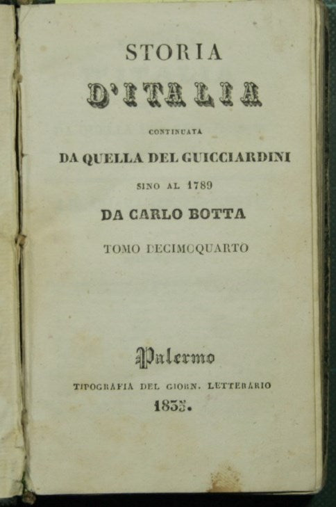 History of Italy continued from that of Guicciardini until 1789 - Vol. IV