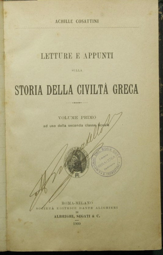 Readings and notes on the history of Greek civilization