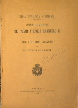 Conferimento dei premi Vittorio Emanuele II