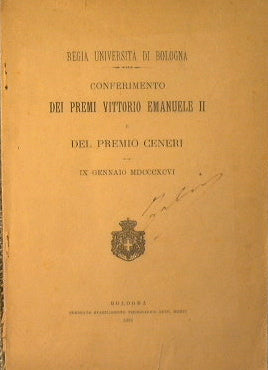 Entrega de los premios Vittorio Emanuele II