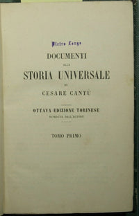 Documenti alla Storia universale