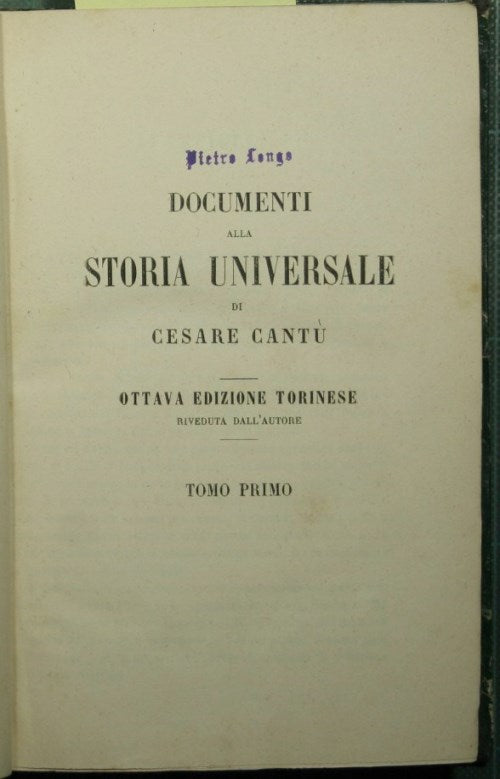 Documenti alla Storia universale