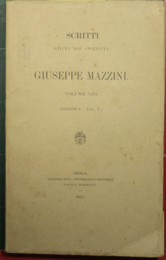 Published and unpublished political writings - Vol. V
