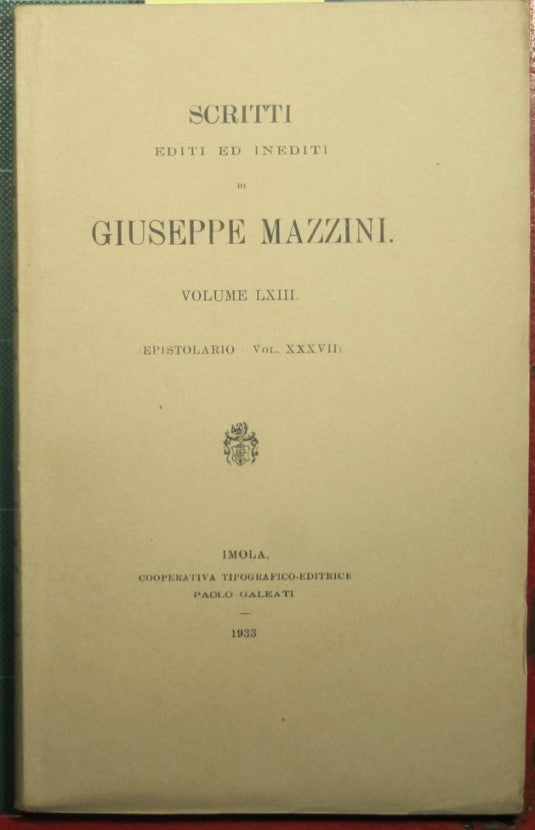 Epistolario - Vol. XXXVII