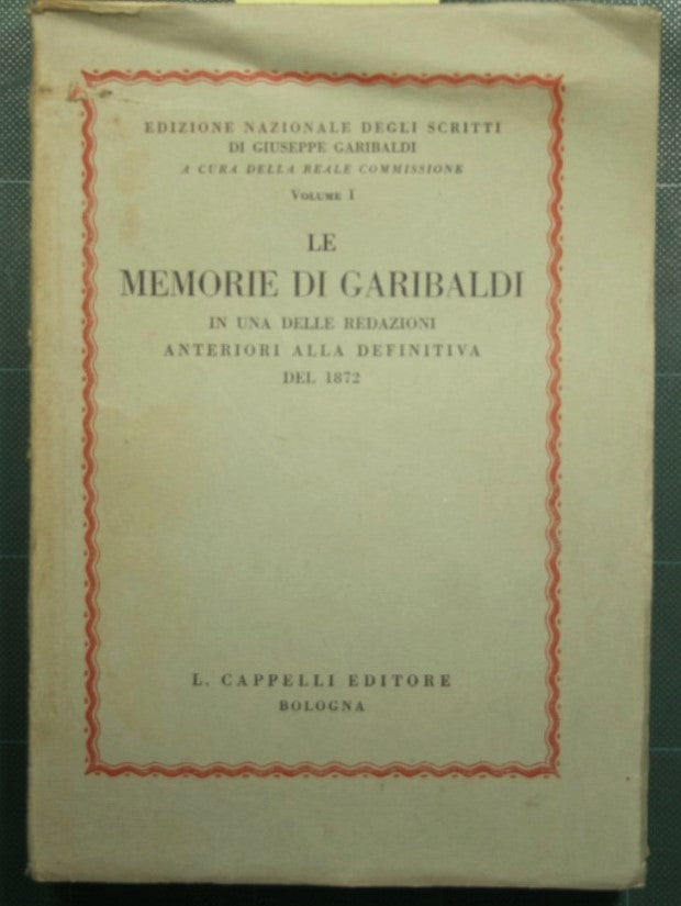 Garibaldi's memoirs - N. 1