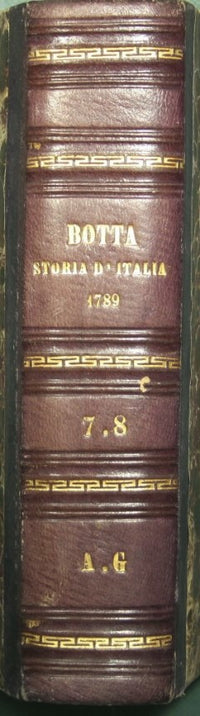 La historia de Italia continuó desde la de Guicciardini hasta 1789 - Voll. VII y VIII