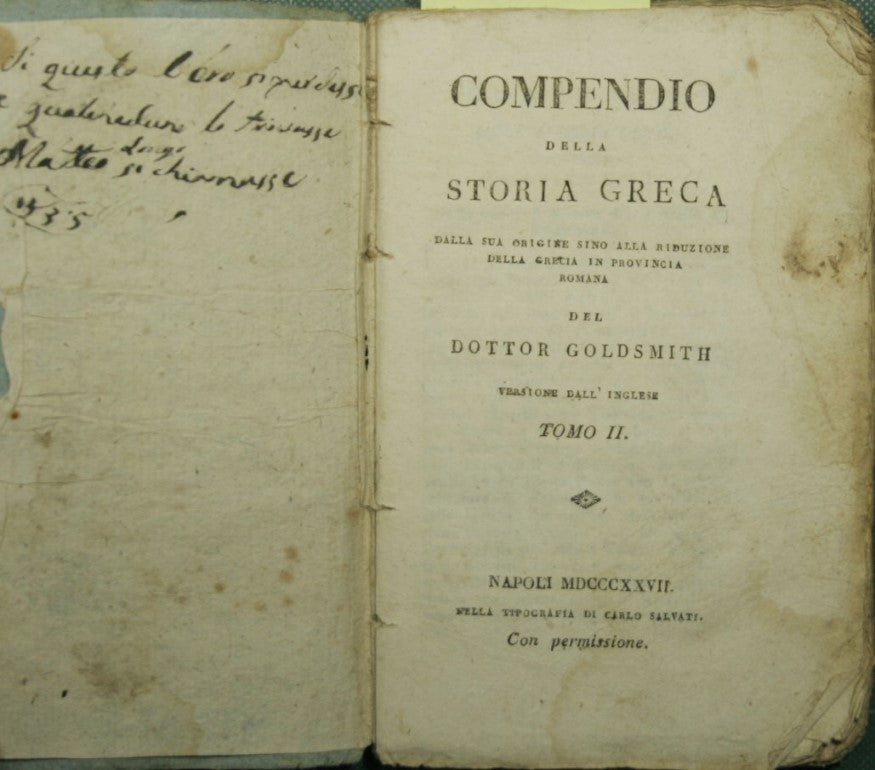 Compendio della storia greca - Vol. II