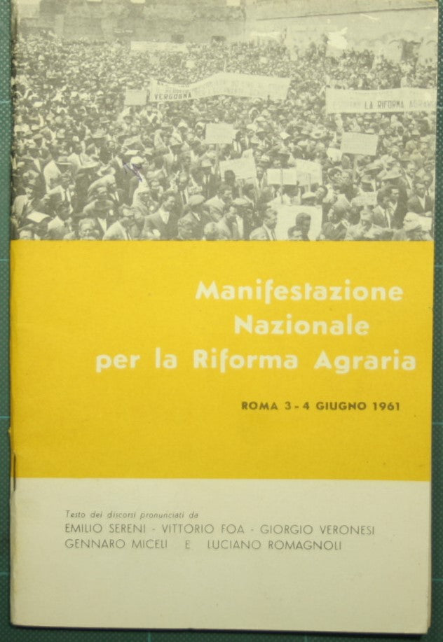 Manifestazione Nazionale per la Riforma Agraria