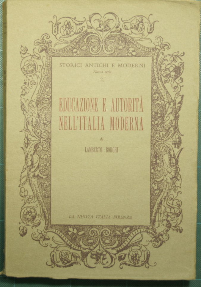 Educación y autoridad en la Italia moderna