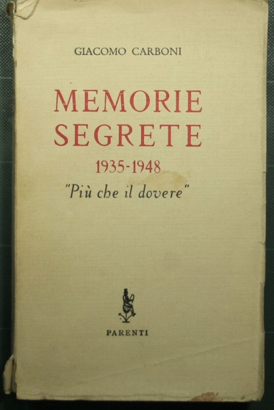 Memorie segrete 1935-1948