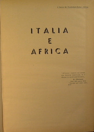 Italia e Africa