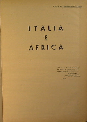 Italia e Africa