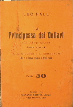 La principessa dei dollari (die Dollarprinzessin)