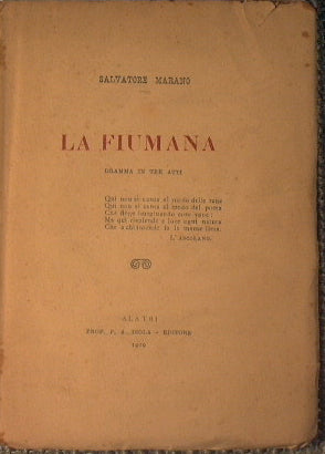 La Fiumana (drama en tres actos)