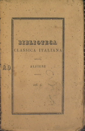 Tragedies of Vittorio Alfieri da Asti (Vol IV) Polynices - Octavia - Merope
