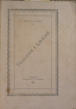 Tragedias y letras