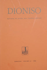 Dioniso. Rivista di studi sul teatro antico. Vol. LI