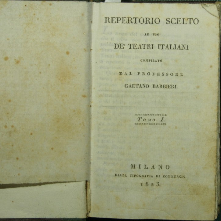Repertorio scelto ad uso de' teatri italiani
