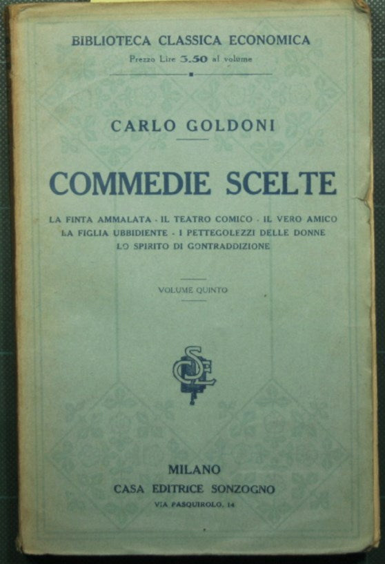 Commedie scelte - Vol. V