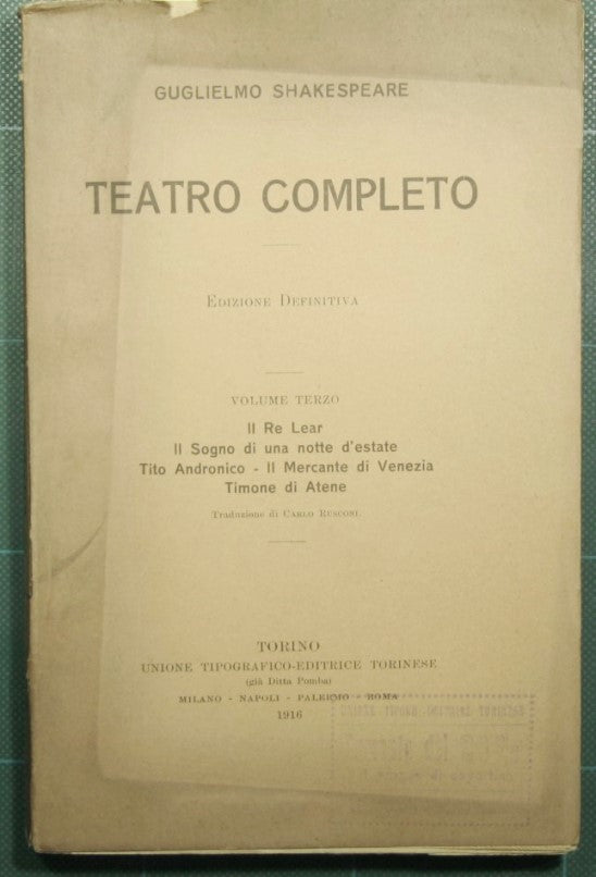 Teatro completo - Vol. III