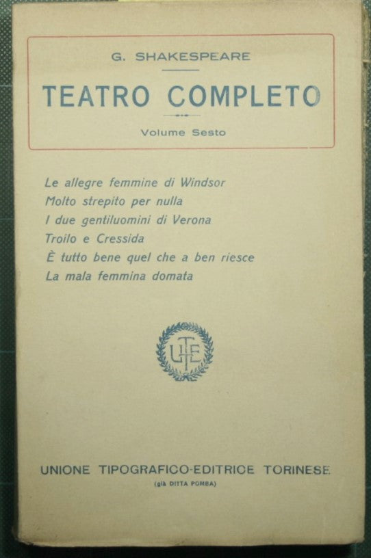 Teatro completo - Vol. VI