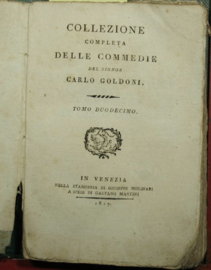 Collezione completa delle Commedie del signor Carlo Goldoni - Vol. XII