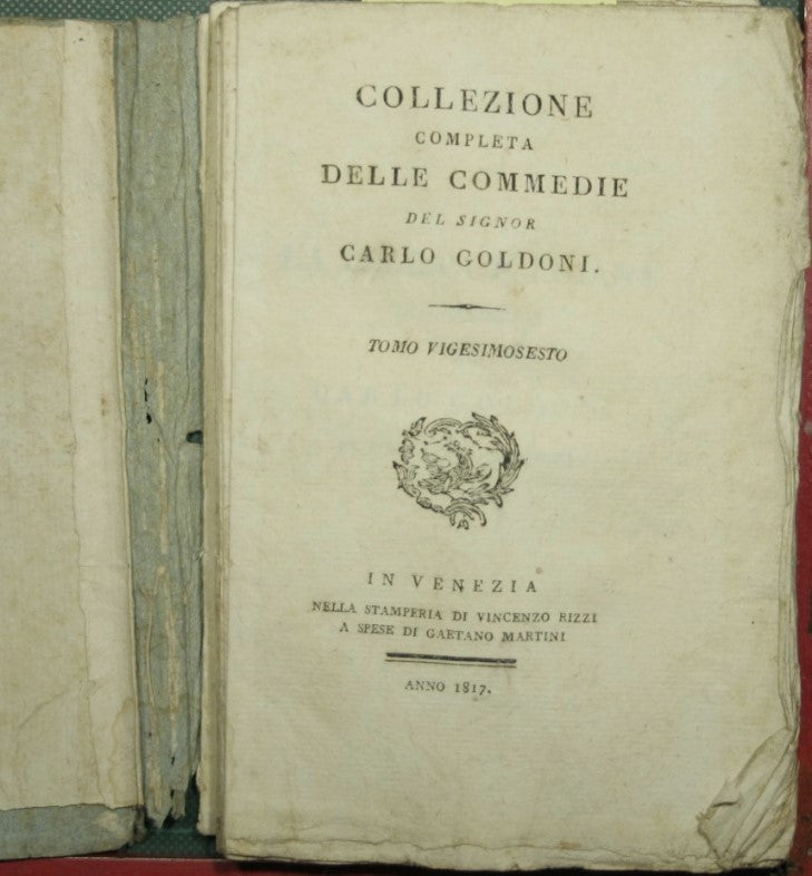 Collezione completa delle Commedie del signor Carlo Goldoni - Vol. XXVI