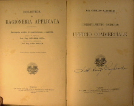 La organización moderna de una oficina comercial.