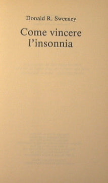 Come vincere l'insonnia.