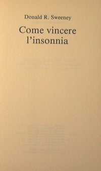 Come vincere l'insonnia.
