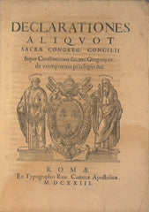 Declarationes aliquot sacrae Congreg. Concilii super constitutione san.me Gregorij 15. de exemptorum priuilegijs &c