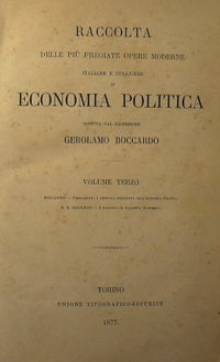Collection of the most valuable modern Italian and foreign works on Political Economy