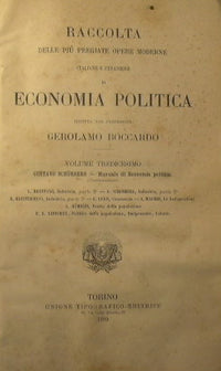 Collection of the most valuable modern Italian and foreign works on Political Economy