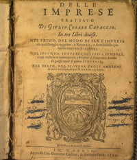 Delle imprese trattato di Giulio Cesare Capaccio. In tre libri diuiso.