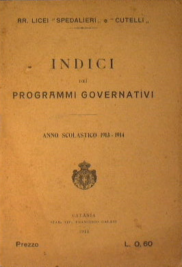 Índices de programas gubernamentales