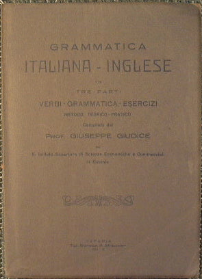 Grammatica Italiana - Inglese in tre parti