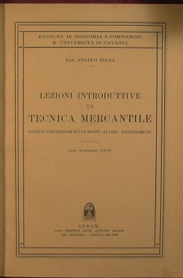Lecciones introductorias a la técnica mercantil.