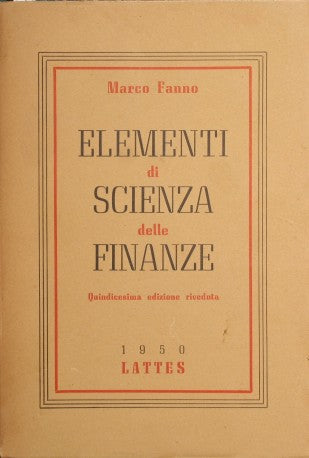 Elementi di scienza delle finanze